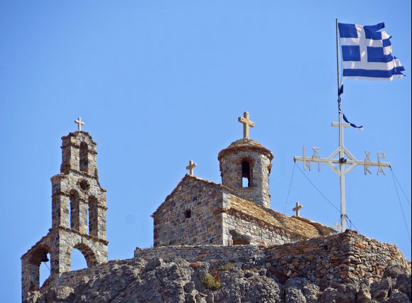 29-09-2021 Plakias: A church build on the rocks near Plakias