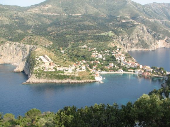 Assos village from high view point Nr Castle