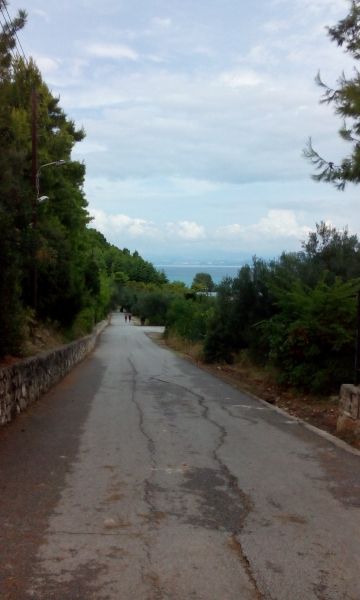 Road to the beach/ Kalithea in September