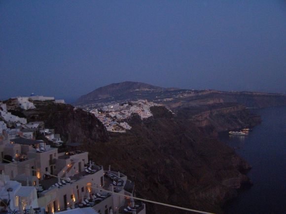 Fira in the early evening