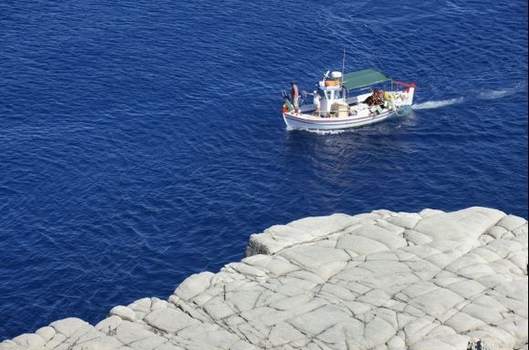 Fishing boat near Kastro