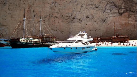 Paradise on Navagio - the ships a few ages