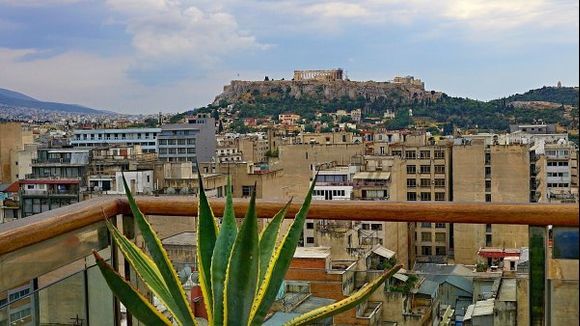 The view from the roof of the hotel Dorian