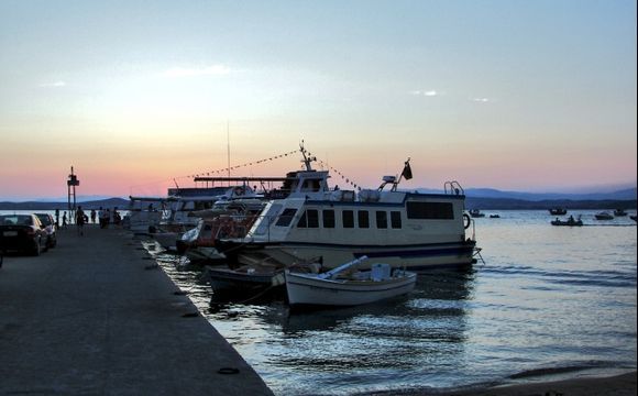 Ouranoupoli - evening port