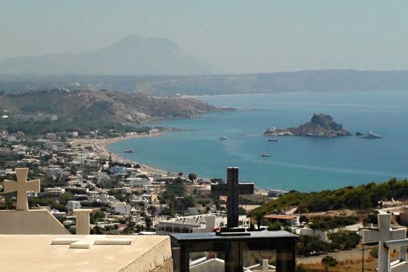 view from the cemetery in Kefalos