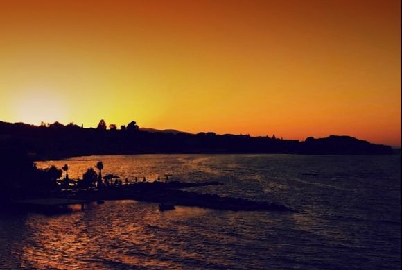 sunset on the bay of Tsilivi 1