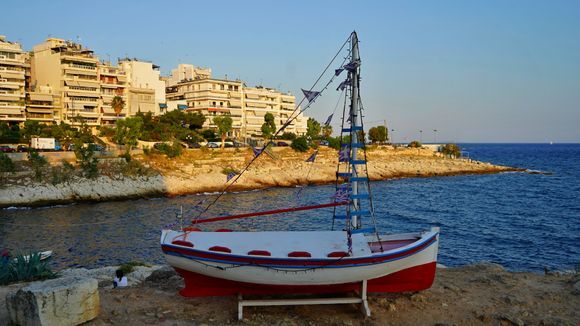 Evening walk in Piraeus