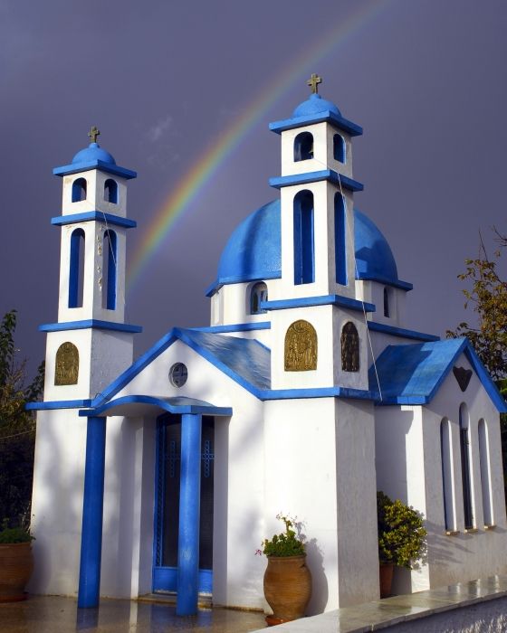 A small church in the Akrotiri village of Kampani