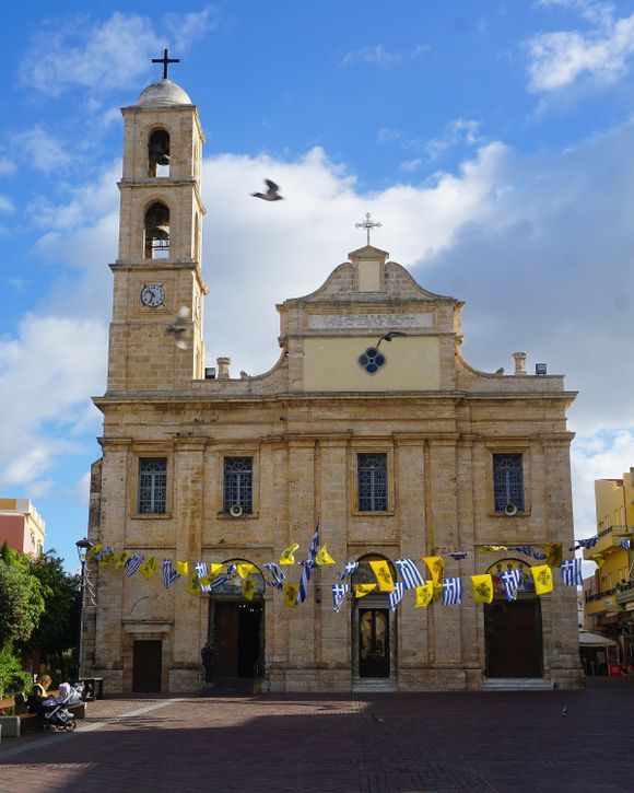 CATHEDRAL OF MARY (OR TRIMARTIRI) - CHANIA OLD CITY. The Metropolis of Chania in the heart of the Old Town.