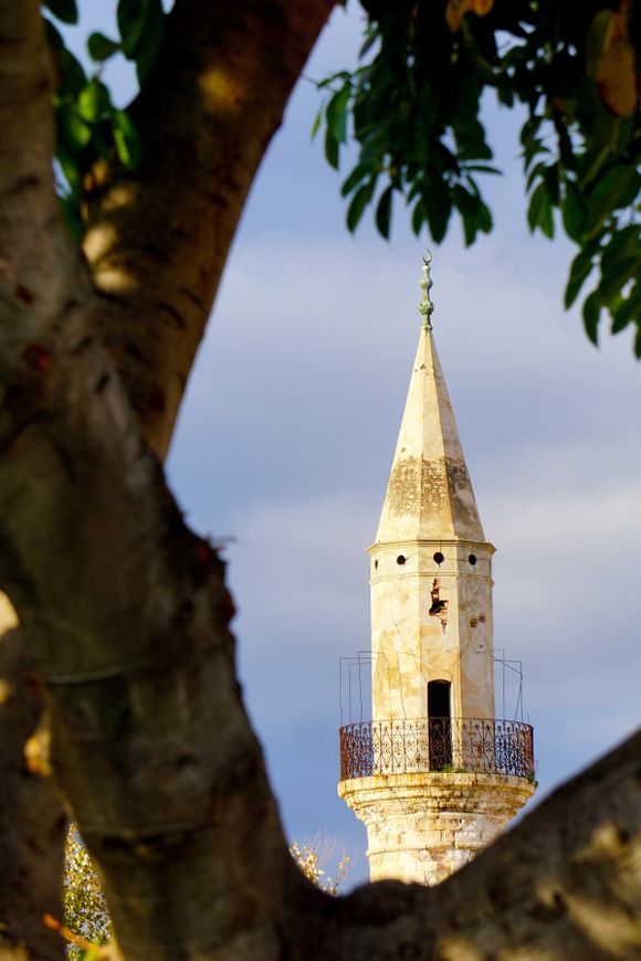 The Ahmet Aga Minaret is one of Chania’s two remaining minarets from the Ottoman era.