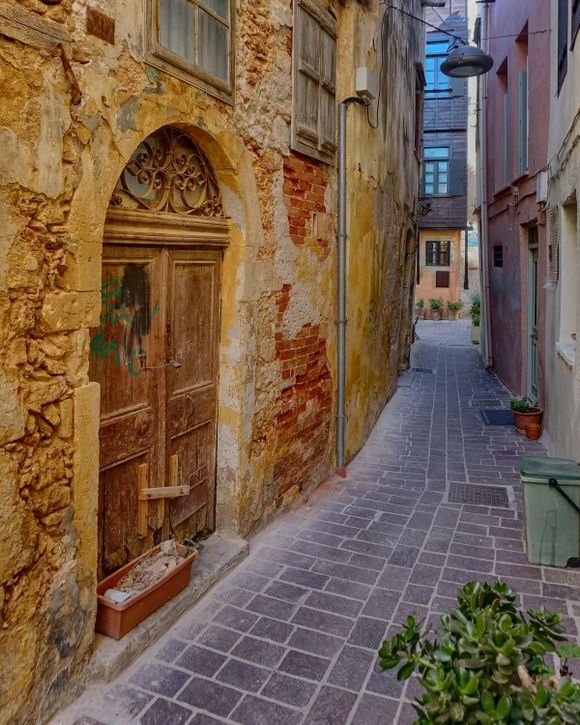A narrow street in Chania's Old Town