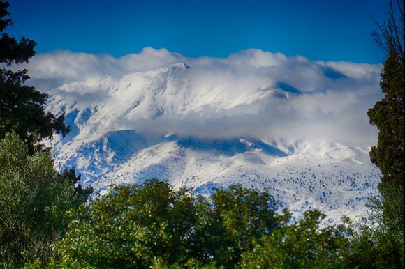 Lefka Ori (White Mountains) after fresh snow.