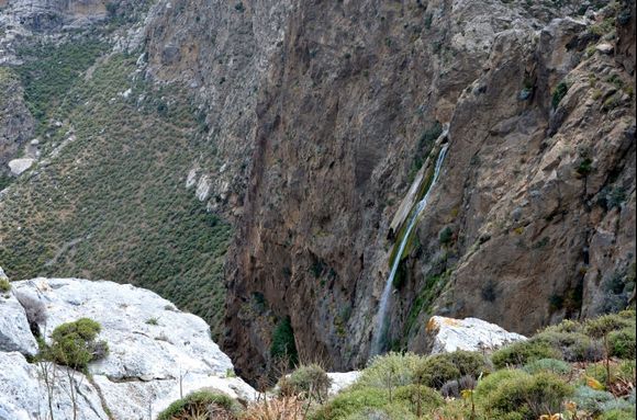 The largest Waterfall of Crete (it was too dangerous to get nearer)