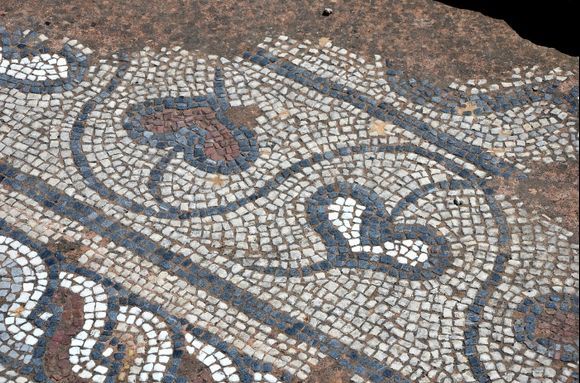 Old early Christian Mosaik near Almyrida