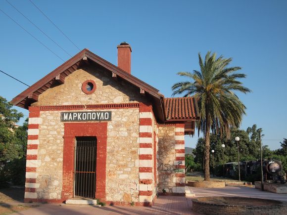 Abandoned train station and train few kilometres away from Athens. 