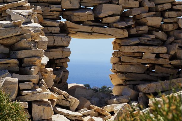 Aegean views from ruined mitato