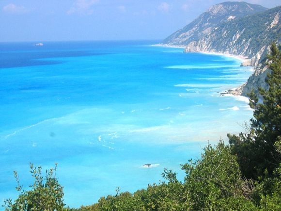 Lefkada west coast from the road 09/2009
