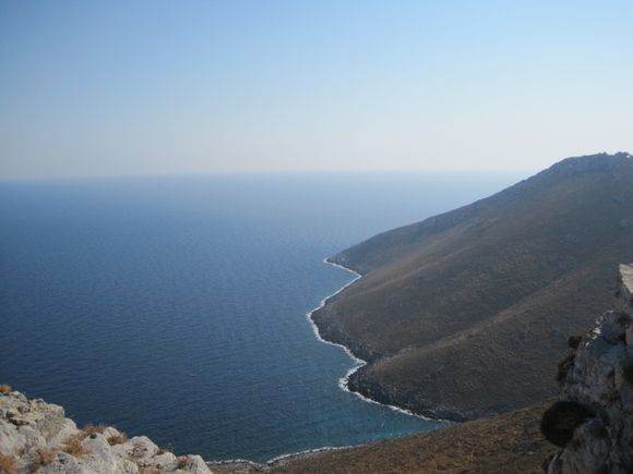 View north of the fortress overlooking Agia Marina.