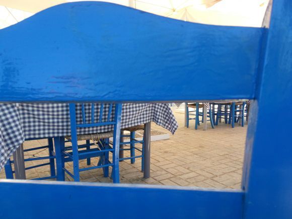 Blue chairs... What else?