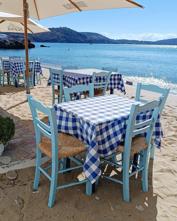 Greek tavern on Skoutari beach
