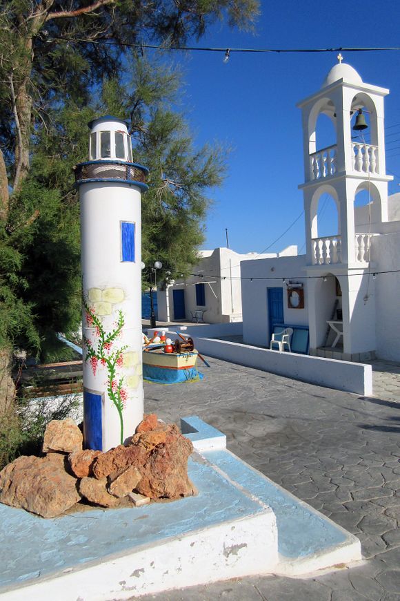 miniature lighthouse in Mandrakia