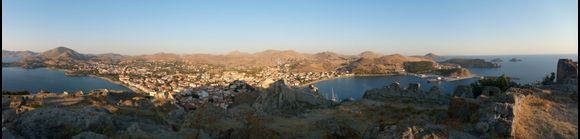 Myrina, panoramic view from Kastro
