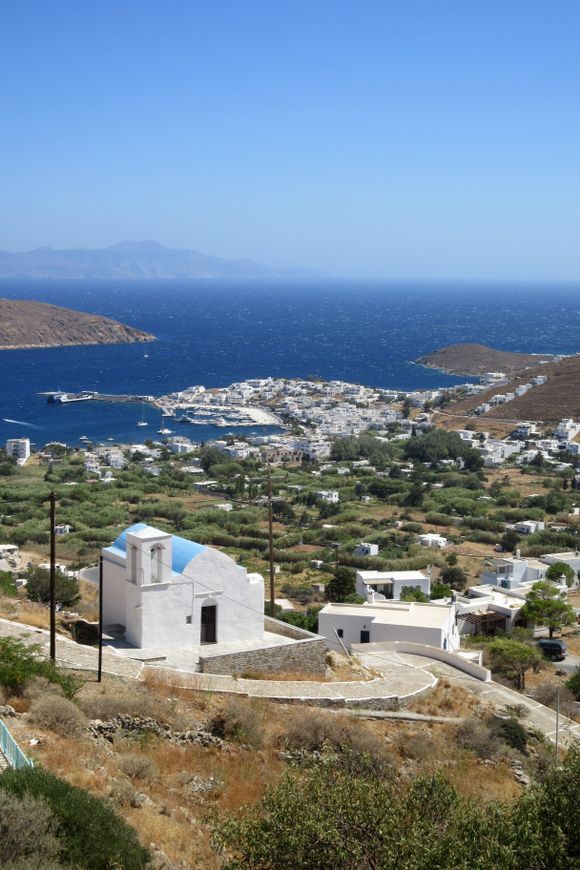 Looking down from Chora