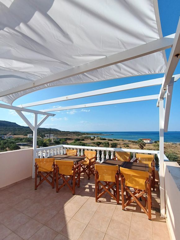 Rooftop view in Archangelos, Lakonia