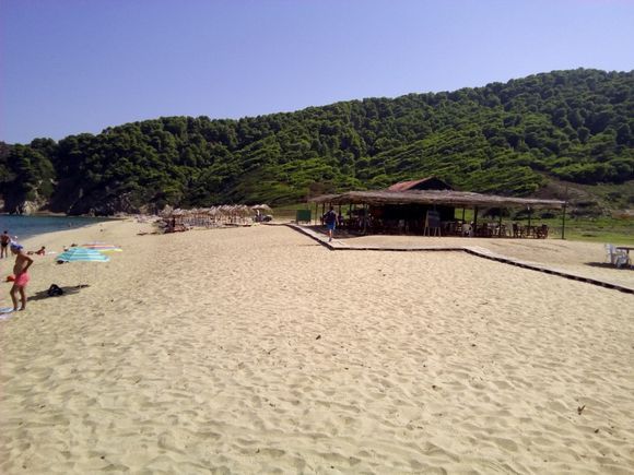Asolinos beach and bar.