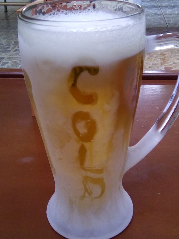 A cold beer is always welcome.