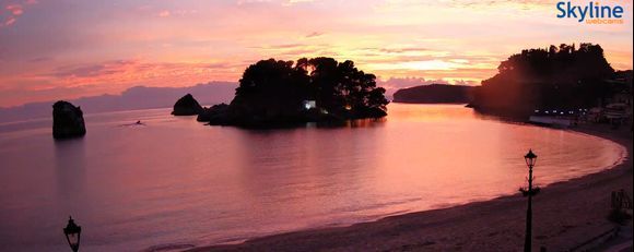 Beautiful sunset over Krioneri beach