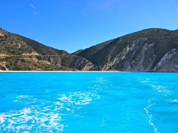 a truly beautiful turquoise water, myrtos beach