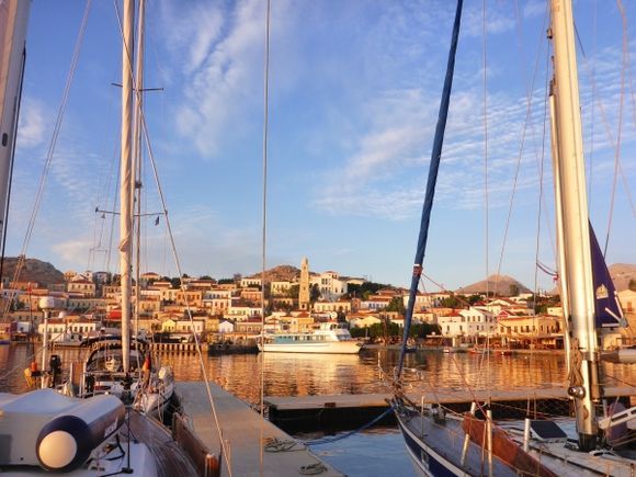 Halki Port at sunrise