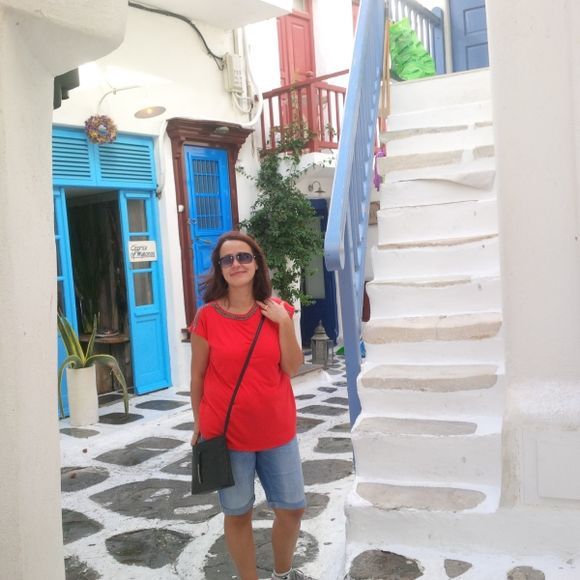 Mykonos street & stairs