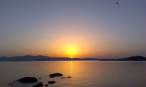Late Summer sunset from peaceful Agia Anna beach...priceless!