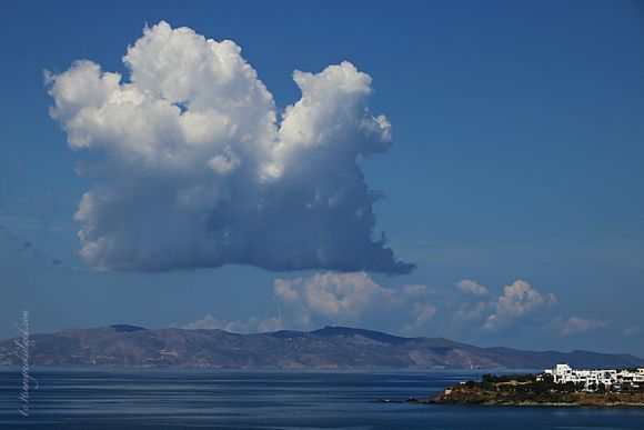 mega cloud above Syros Island