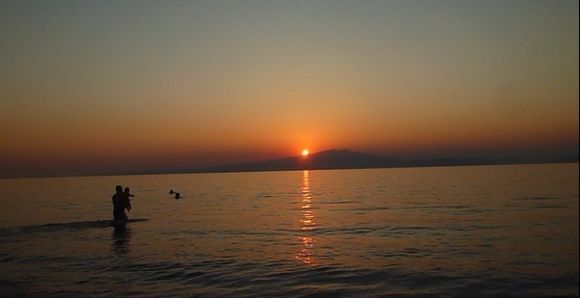 Sunset at Pachis beach Thassos
