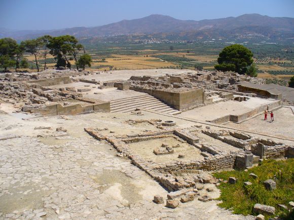 View of Phaestos ruins