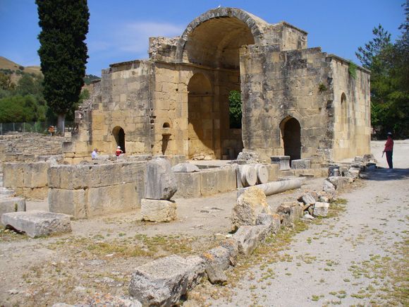 Ruins of Church of St. Titus at ancient Gortyn