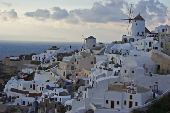 Sunset in Oia.