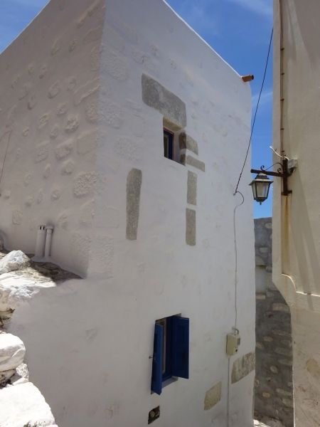 House with blue shutters, Astypalaia
