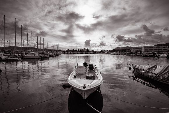 Lefkas Harbour, Lefkada, Ionian Islands.