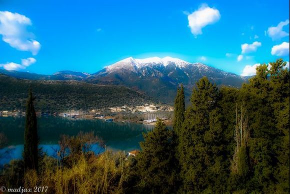 From when the snow landed here close to Geni, on Lefkada. 2017