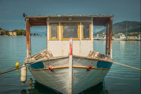 Fishing boat at Nikiana Harbour, Lefkada