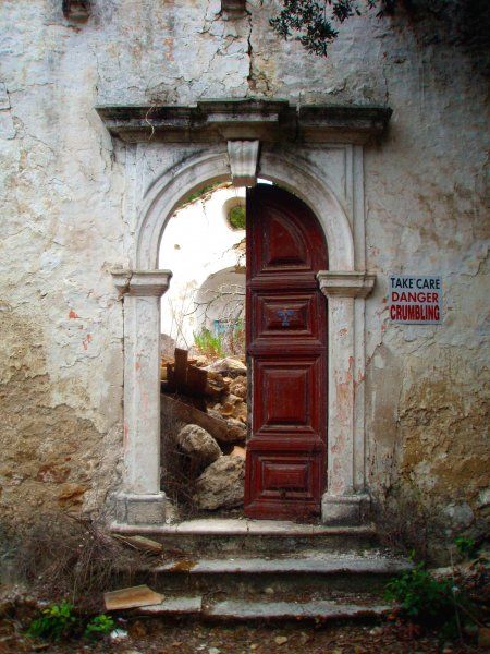 Entrance to the Panagia of Arkoudilas (Southern Kerkyra)