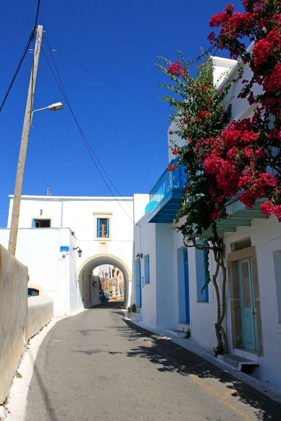 Kythira - main alley in Chora