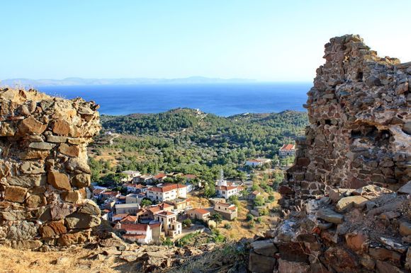 Castle of Volissos panorama