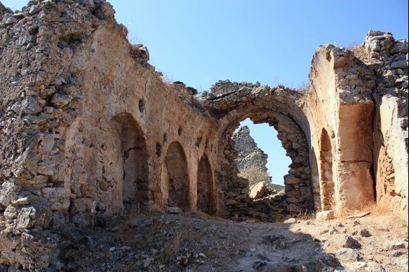 Ruins of old church in Paleochora