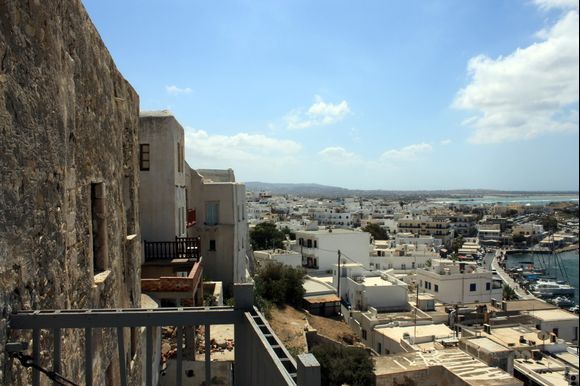 Naxos Town from a balcony of old venetian house