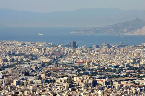 Piraeus and beyond (Lycabettus Hill)